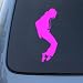 MICHAEL JACKSON SILHOUETTE - Vinyl Decal Sticker #A1623 | Vinyl Color: Pink Image