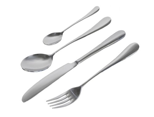 Karcher 121947 Besteck Rimini 24-teilig mit attraktiven Edelstahl-Besteckst&auml;nder