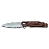 Columbia River Knife and Tool's K406BXS Ken Onion Ripple Serrated Edge Bronze Knife