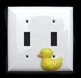 Wall Plates: Rubber Ducky Duck Double Switchplate Switch Plate Cover