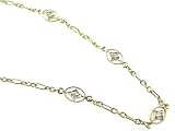 Spaced Yellow Gold Station Necklace by Ylang|23