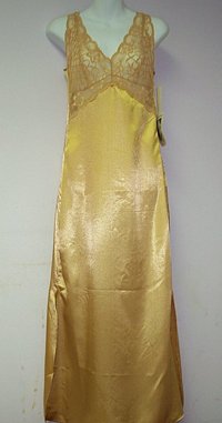 Contessa Di Roma GOLD Satin Long Gown