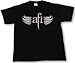 AFI - WINGS w/ Silver Ink T-shirt, Black