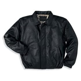 Port Authority Leather Bomber Jacket.