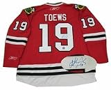 Jonathan Toews Chicago Blackhawks Autographred Reebok Replica Home NHL Hockey Jersey (Red)