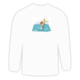 Long Sleeve T-shirt with cat, holding, pet, bikini, swimming