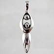 Lunar Goddess Pendant in Sterling Silver, #2615