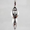 Lunar Goddess Pendant in Sterling Silver, #2615