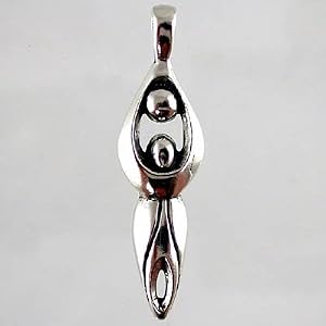 Lunar Goddess Pendant in Sterling Silver, #2615