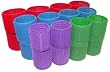 Velcro Hair Rollers 24-biggest Size Rollers ** 8-3" Red, 8-2.5" Blue, 4-2.25" Green & 4-2" Purple