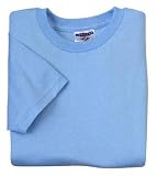 NEW JERZEES - Youth 50/50 Cotton/Poly T-Shirt Light Blue-XS