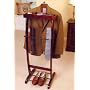 Suit Valet Stand - Freestanding (Dark Mahagony) (48.5"H x 17.5"W x 15.75"D)