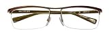 Authentic Alain Mikli A0539 12 A052912 Green/Brown Semi-Rimless Titanium Eyeglasses 64mm
