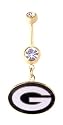 Green Bay Packers belly button ring