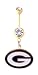 Jewelry : Green Bay Packers belly button ring