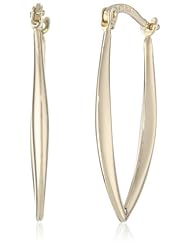14k Yellow Gold High Polished Hoop Earrings