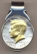 Bicentennial Kennedy Half Dollar (1976) Two Tone U.S. Coin Spring Loaded Money Clip