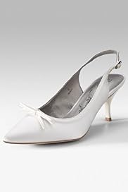 Pointed Toe Bow Slingback Shoes