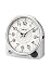 Seiko Bedside Alarm Clock Silver-Tone Metallic Case