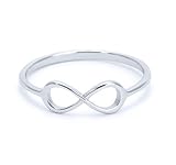 Heavy Casting 925 Sterling Silver Infinity Figure 8 Ring Available in Sizes 4 Through 11 Including Half Sizes! (7)