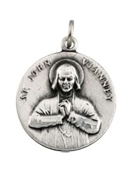 14K Yellow Gold 18.00 mm St. John Vianney Medal