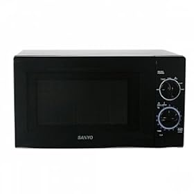 Sanyo EM-S105AB 17 Litre 700W Mechanical Microwave Black