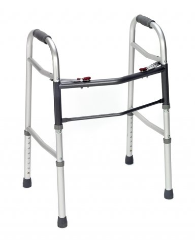 2-Button Folding Walker w/ out Wheels