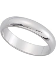Platinum Half Round Band