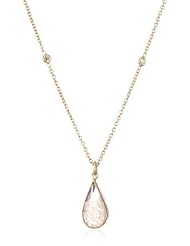 Moritz Glik "Kaleidoscope" 18K Yellow Gold Floating Diamond Pear Shaped Pendant Necklace