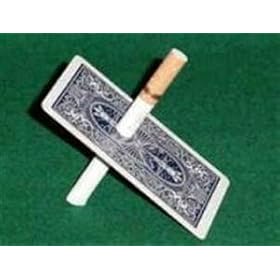 Cigarette Through Bicycle Card