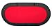 Sporting Goods : Padded Texas Hold'em Folding Poker Table Top with Cup Holders - Red