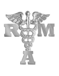 NursingPin - Registered Medical Assistant RMA Graduation Pin in Silver