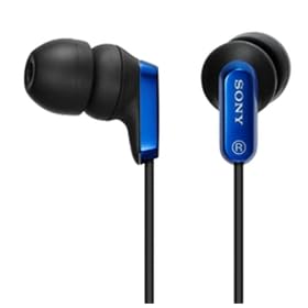 Sony MDREX36V BLU EX Earbud Headphone (Blue) by Sony