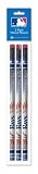 National Design Tampa Bay Devil Rays 3 Pack Wood Pencil in Clear Bag with Header (4334-PJS)