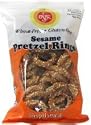 Sesame Pretzel Rings, Wheat Free, Gluten Free, 2.65 oz.
