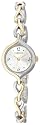 Carriage by Timex Women's Two-Tone Round Case Silver Dial Two-Tone Bracelet Watch #C3C227