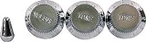 STRAT KNOB SET W/TIP CHROME