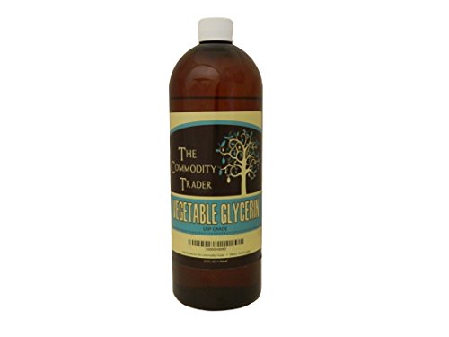 Vegetable Glycerine/Glycerin USP Grade 43 Oz. Amazing Emollient and Solvent. Use for soaps, shampoo, hair and skin care, e liquids and juices, vaping, toothpaste etc. From The Commodity Trader