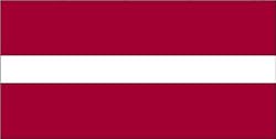 Annin Nylon Latvia Flag, 3-Foot by 5-Foot