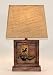 Cowboy Boot Embossed Rectangular Accent Table Lamp