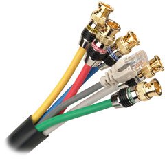 Mini-rgb RG59 Combined with CAT5E Cable