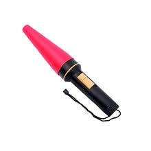 Dorcy 41-1482 Deluxe Signal Wand Flashlight with Safety Cone, 30-Lumens, Black Finish