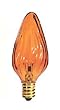 Bulbrite 420215 - 15F10A - 15 Watt F10 Flame Shaped Light Bulb, Amber
