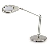 Fulcrum 14410-101 Magnifier Desk Lamp, Silver