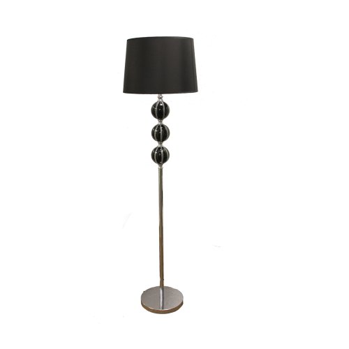 ORE International 31151F 58-Inch H Black Stacked Orb Ceramic Floor Lamp