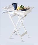  : 1-pc Breakfast in Bed TV Tray Table / Folding Table / Portable Table Shabby Wood Chic