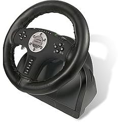 PC, PlayStation 2 - 2in1 Force Vibration Racing Wheel