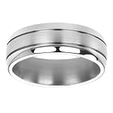 Titanium Comfort Fit Women's Wedding Band, 8mm