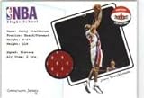2001-02 Fleer Shoebox NBA Flight School Cadet #14 Jerry Stackhouse - Detroit Pistons (Piece of Authentic Game-Worn Jersey ) (Basketball Cards)