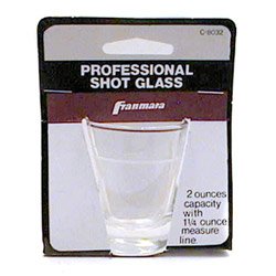 2 Ounce Carded Shot Glass (04-0353) by Franmara, Inc